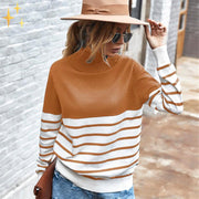 Mirabella Shopping DE 201240203 Mirabella™ Isabella Turtleneck Stripes Sweater | Kompletter Schutz vor Kälte