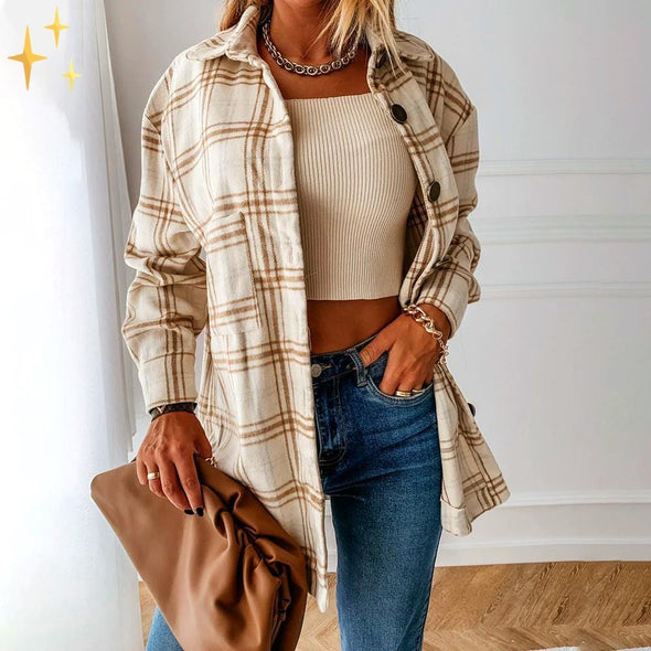 Mirabella Shopping DE 201303101 Beige (Tagesangebot: 53% RABATT) / S Mirabella™ Jennifer Plaid Vest | Der perfekte Stacker für diese Saison