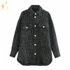 Mirabella Shopping DE 201303101 Schwarz - AUSVERKAUFT / S Mirabella™ Tweed Jacke im Vintage Look | Modisch, stilvoll und perfekt für die Saison