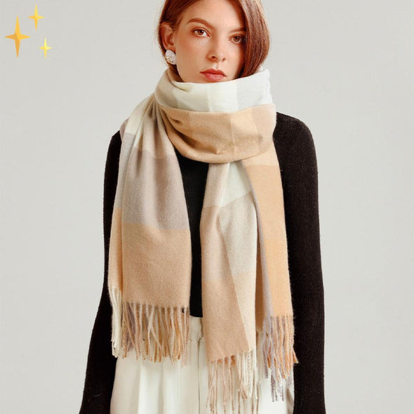Mirabella Shopping DE 201532301 50% RABATT / Beige Farbtöne - AUSVERKAUFT Mirabella™ Florentina Frühlingsschal - Wunderbar warm und modisch durch den Frühling