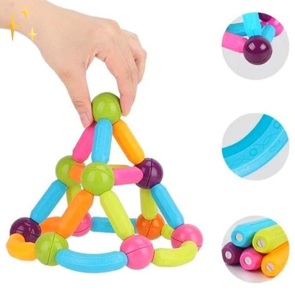 Mirabella Shopping DE 50 % RABATT / 42 Stücke BuildIt™ Magnetische Bauklötze | Spielen und bauen Sie mit Ihrem Kind auf spielerische Art und Weise