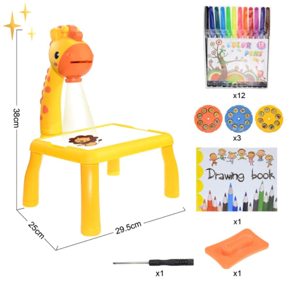Mirabella Shopping DE 50% RABATT / Gelb DrawIt™ Projektor-Zeichentafel | Pädagogisches Spiel mit Ihrem Kind