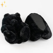Mirabella Shopping DE 50 % RABATT / Schwarz - AUSVERKAUFT CosyHome™ Teddybär-Pantoffeln | Keine kalten Füße mehr und gleichzeitig super süß aussehen