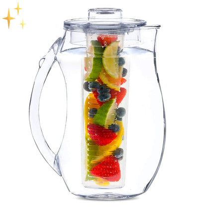 Mirabella Shopping DE 50% RABATT StayHydrated™ Fruit Infuser Pitcher | Erreichen Sie leicht die 1,5 Liter Wasser pro Tag dank eines leckeren, gesunden und natürlichen Fruchtgeschmacks | Vorübergehend 1+1 KOSTENLOS