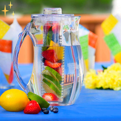 Mirabella Shopping DE 50% RABATT StayHydrated™ Fruit Infuser Pitcher | Erreichen Sie leicht die 1,5 Liter Wasser pro Tag dank eines leckeren, gesunden und natürlichen Fruchtgeschmacks | Vorübergehend 1+1 KOSTENLOS