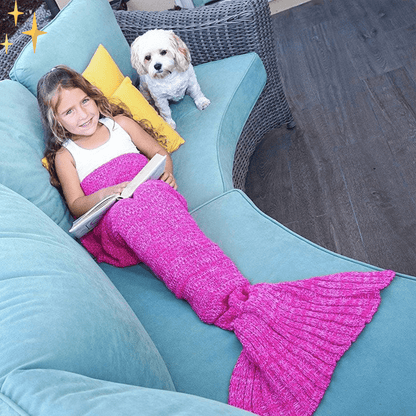 Mirabella Shopping MermaidLife™ Zeemeerminnen Staart Als Deken | Heerlijk Verwarmd En Gezellig Samen Genieten