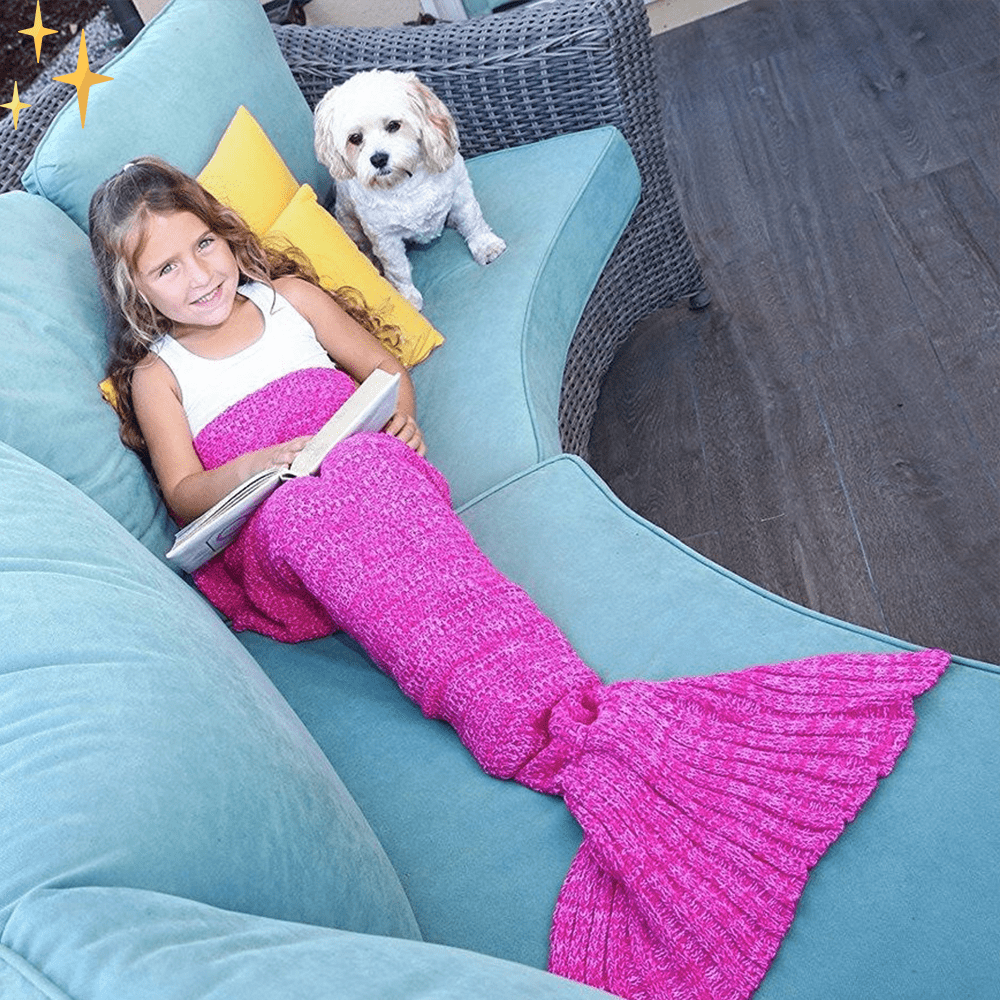 Mirabella Shopping MermaidLife™ Zeemeerminnen Staart Als Deken | Heerlijk Verwarmd En Gezellig Samen Genieten