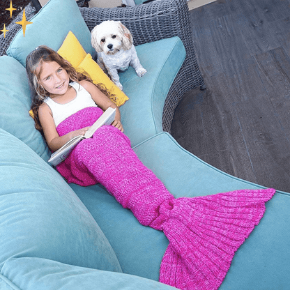 Mirabella Shopping MermaidLife™ Zeemeerminnen Staart Als Deken | Heerlijk Verwarmd En Gezellig Samen Genieten