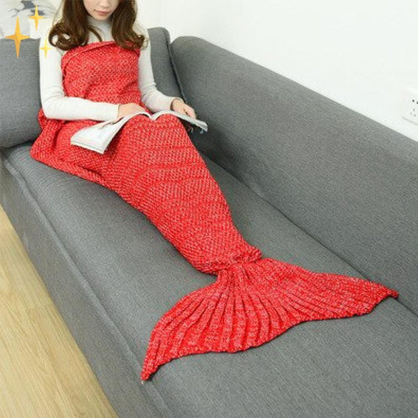 Mirabella Shopping Rood - UITVERKOCHT MermaidLife™ Zeemeerminnen Staart Als Deken | Heerlijk Verwarmd En Gezellig Samen Genieten