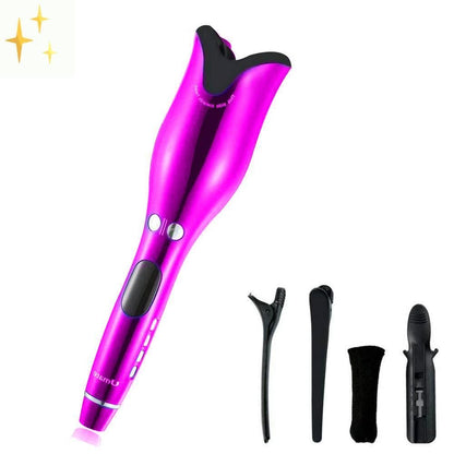 Mirabile Shopping DE 200001210 Rosa - AUSVERKAUFT SafeCurls™ Automatischer Lockenstab | 100% sicher und ein brillanter Look - Inkl. zeitlich begrenztem Angebot ein GRATIS Haarspangenset im Wert von €20