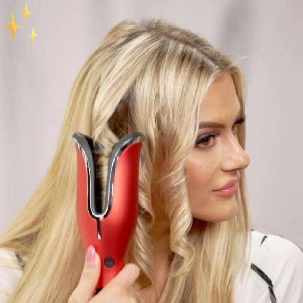 Mirabile Shopping DE 200001210 SafeCurls™ Automatischer Lockenstab | 100% sicher und ein brillanter Look - Inkl. zeitlich begrenztem Angebot ein GRATIS Haarspangenset im Wert von €20