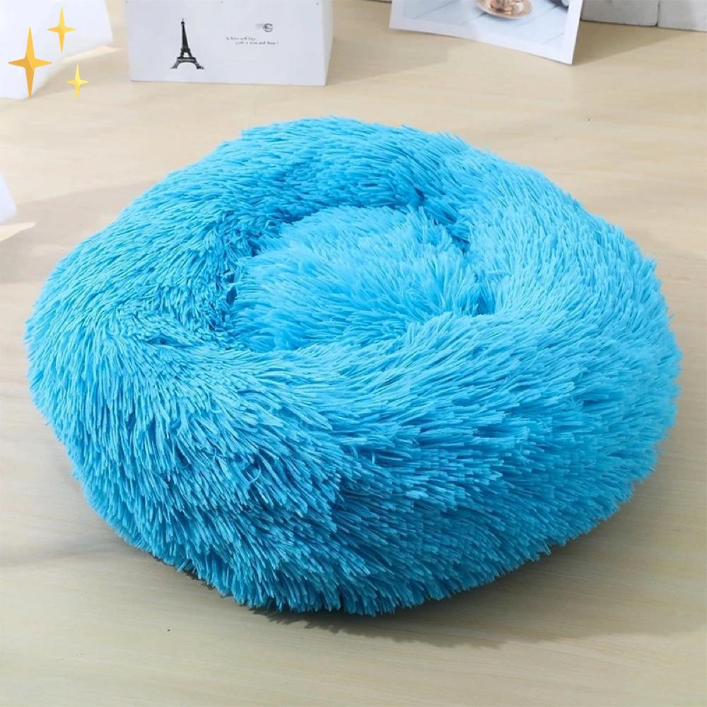 Mirabile Shopping DE 200003745 Blau / 40 cm Safe&Warm™ Donut-Bett für Haustiere | Ein herrlich warmes und sicheres Gefühl für Ihr Haustier