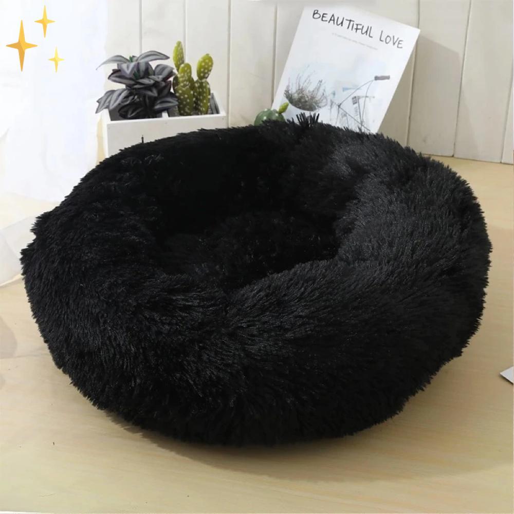 Mirabile Shopping DE 200003745 Schwarz / 40 cm Safe&Warm™ Donut-Bett für Haustiere | Ein herrlich warmes und sicheres Gefühl für Ihr Haustier