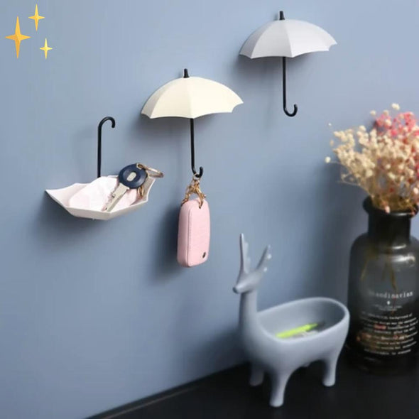 Mirabile Shopping DE 200377144 3 + 3 GRATIS: Grautöne - AUSVERKAUFT DutchLife™ Umbrella All-Hangers | Nie wieder Schlüssel verlieren [3 + 3 FREE].