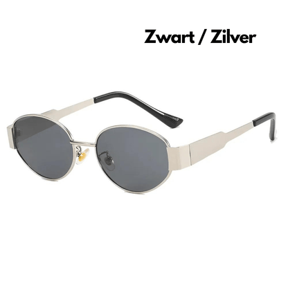 Emma - Runde schwarze Sonnenbrille
