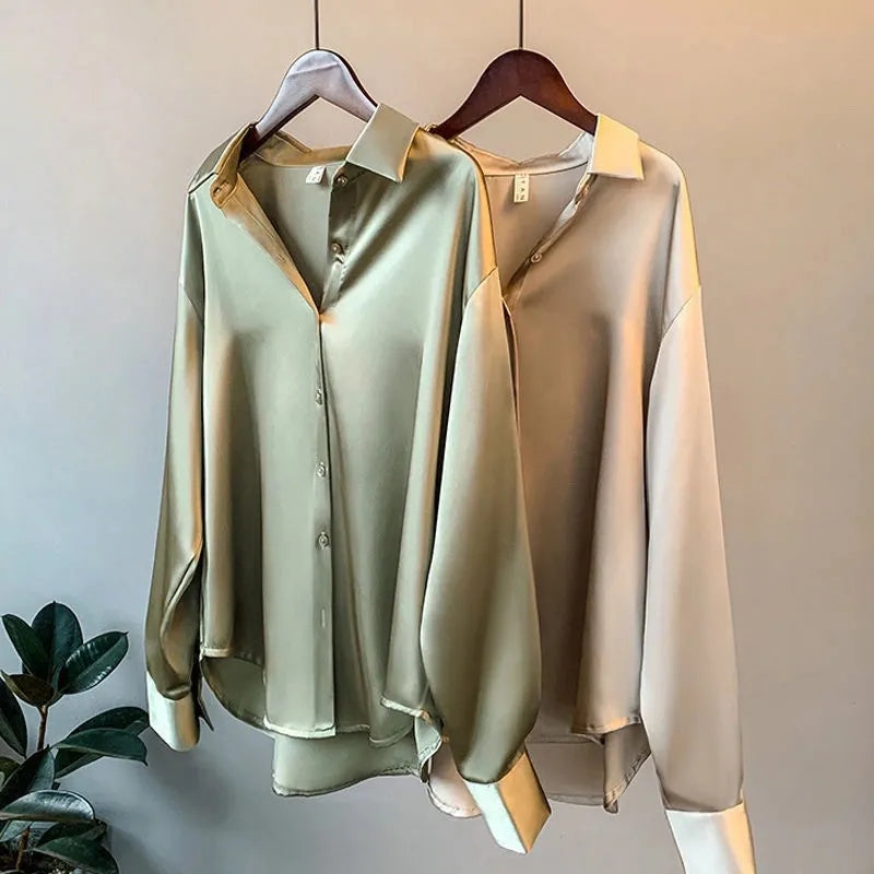 Adeline - Damenhemd aus Satin