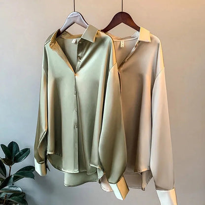 Adeline - Damenhemd aus Satin