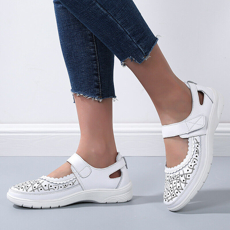 Sofiya - Orthopädische Komfort-Loafer aus weißem Leder für Frauen