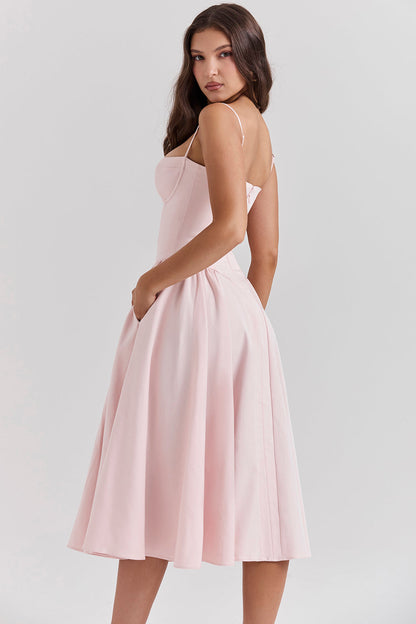 Brantley - Midikleid mit Twill-Korsett