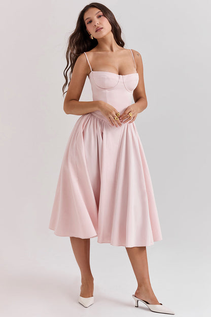 Brantley - Midikleid mit Twill-Korsett