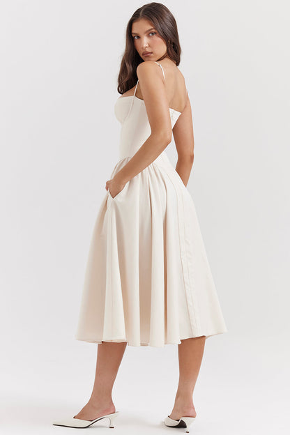 Brantley - Midikleid mit Twill-Korsett