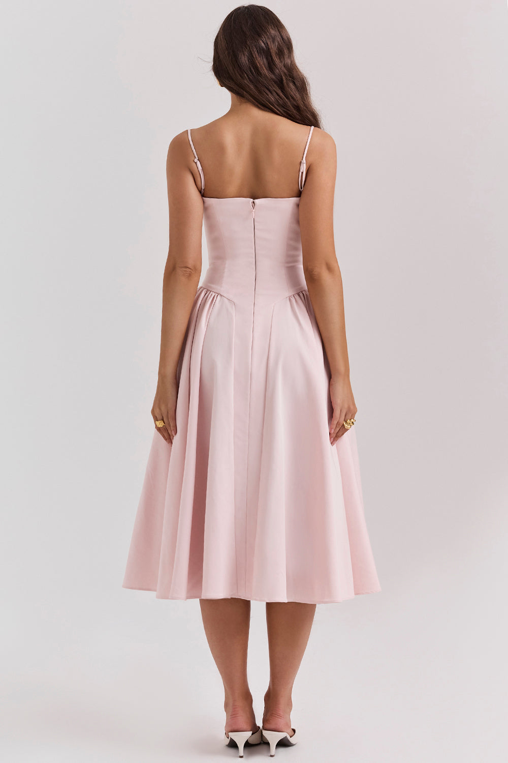 Brantley - Midikleid mit Twill-Korsett
