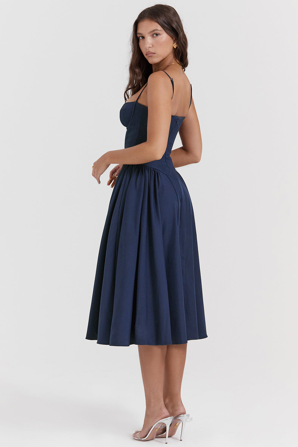 Brantley - Midikleid mit Twill-Korsett