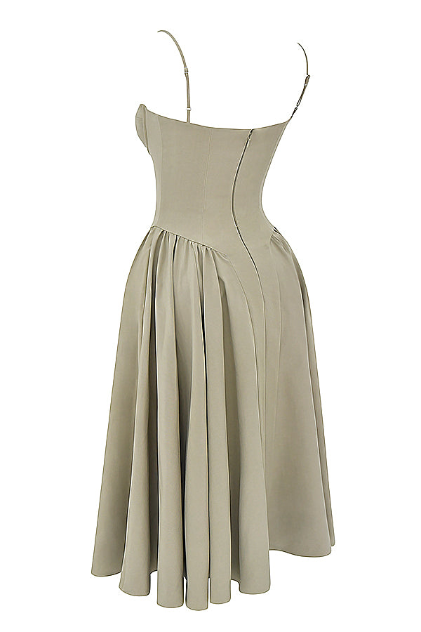Brantley - Midikleid mit Twill-Korsett