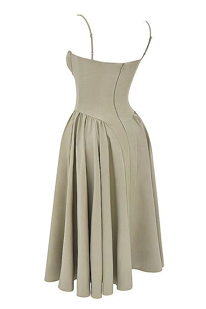 Brantley - Midikleid mit Twill-Korsett