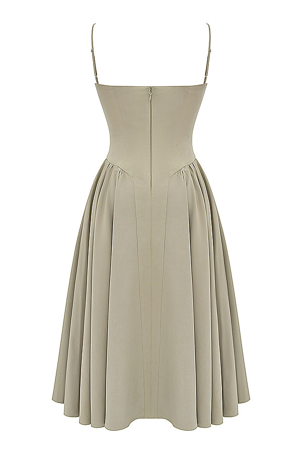 Brantley - Midikleid mit Twill-Korsett