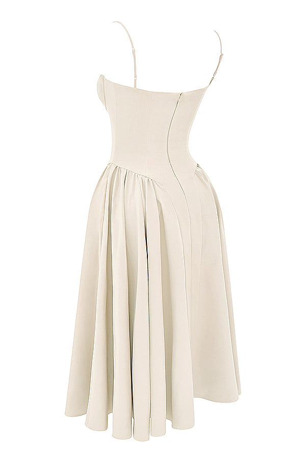 Brantley - Midikleid mit Twill-Korsett