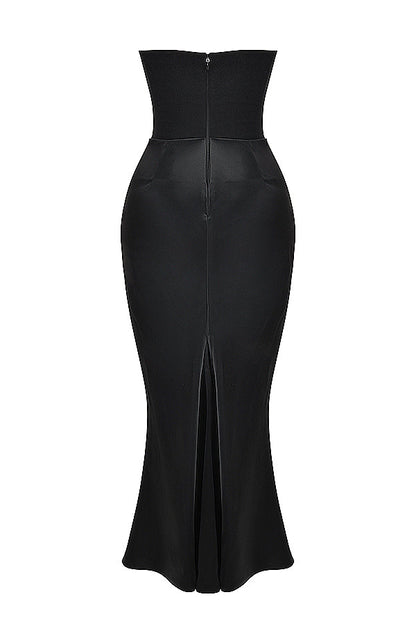 Shiloh - elegantes trägerloses Korsett-Maxikleid