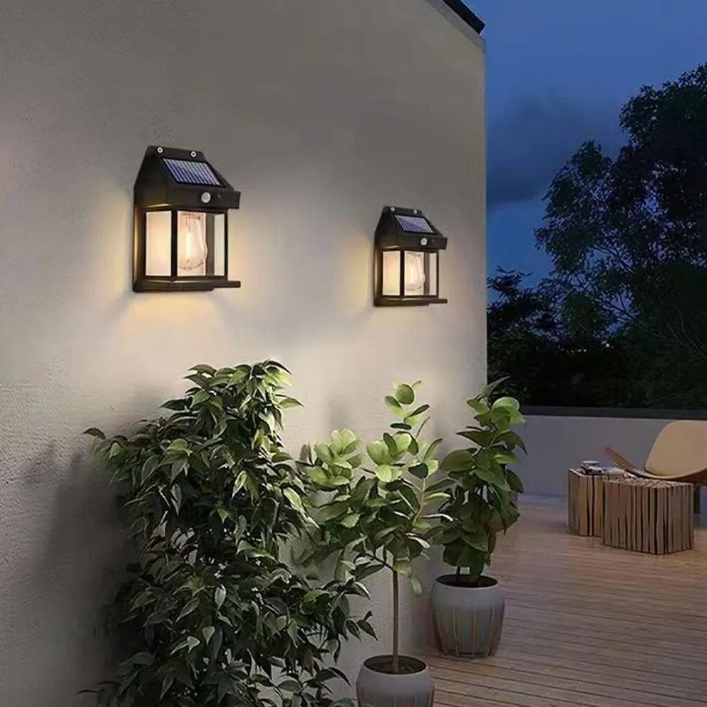 SolarLove Außenwandleuchte mit Solarenergie und intelligentem Bewegungssensor für den Garten oder Balkon